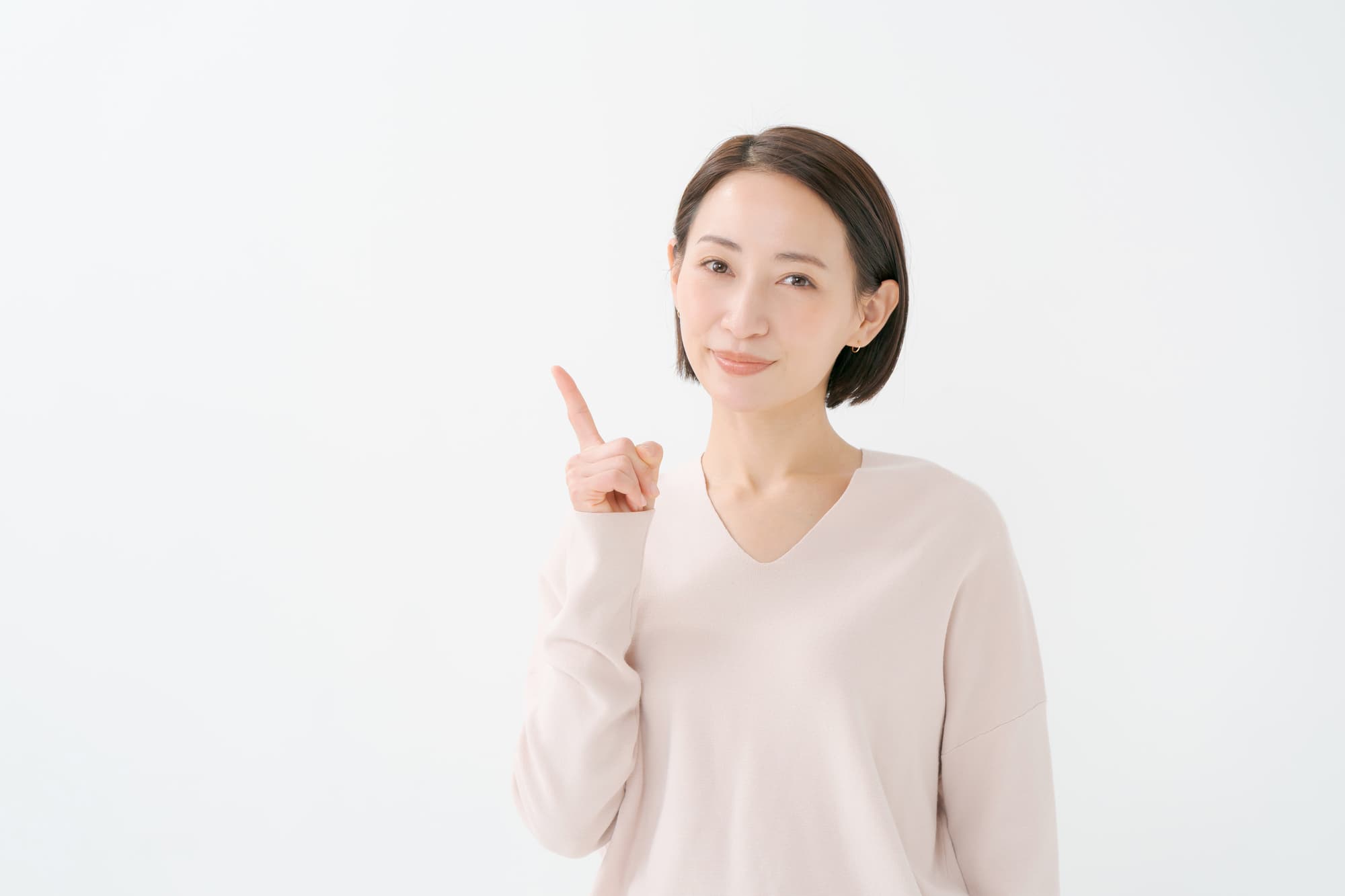おすすめの選び方を伝える女性