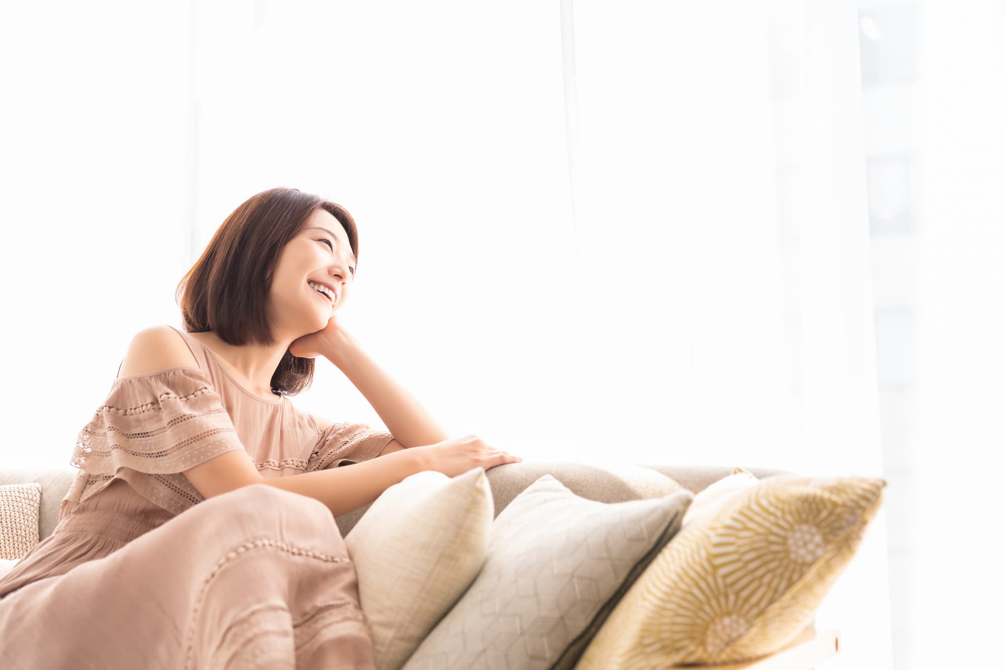 笑顔が見られるようになった女性