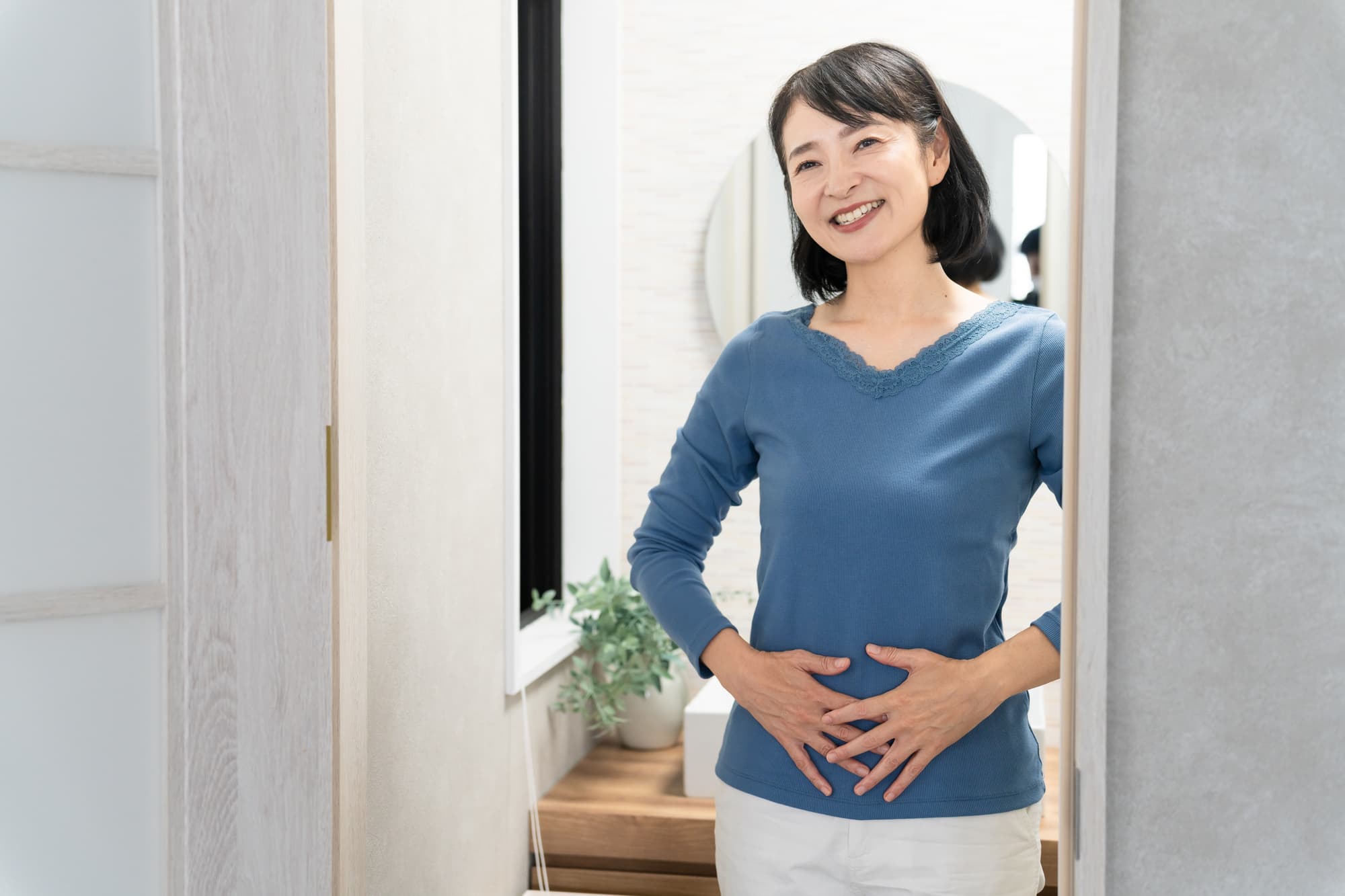 腸の調子がいい女性