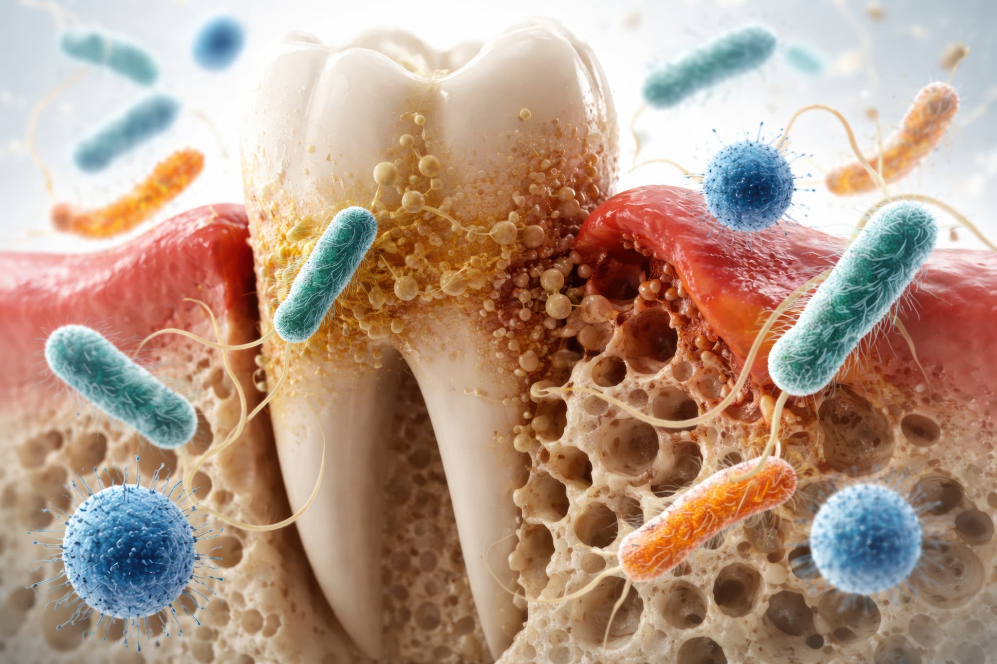 歯周病菌のイメージ