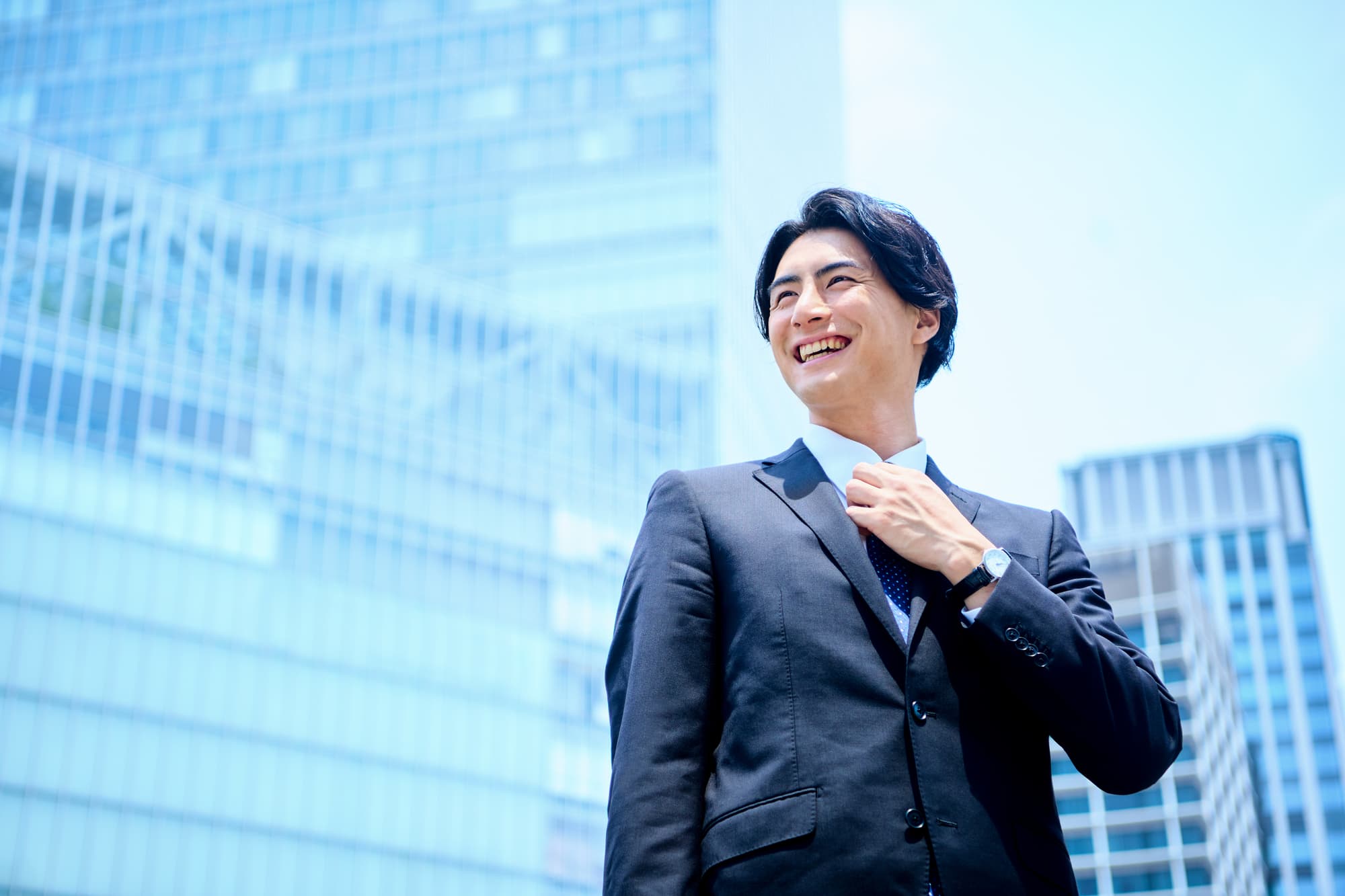 サラリーマンの男性