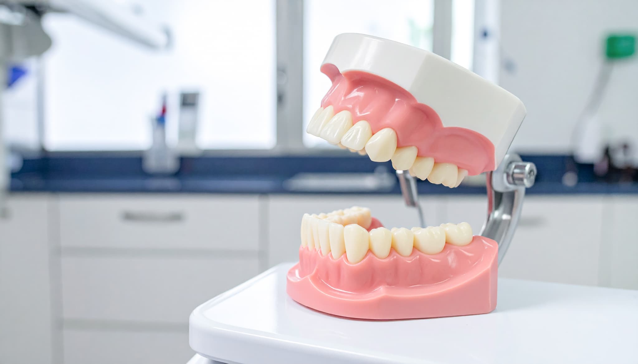 歯科医院に置かれた歯の模型
