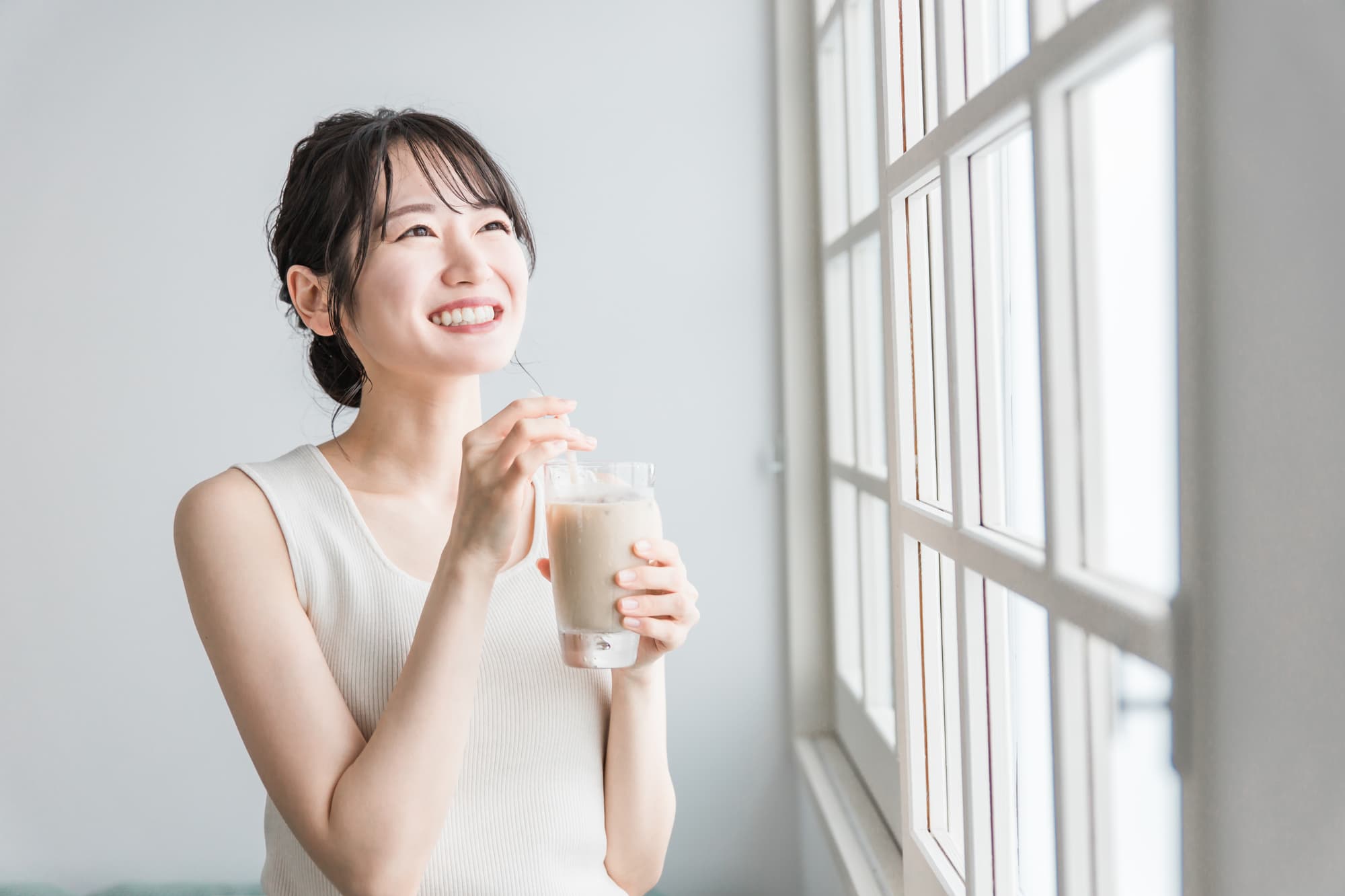症状が治ったと思う女性