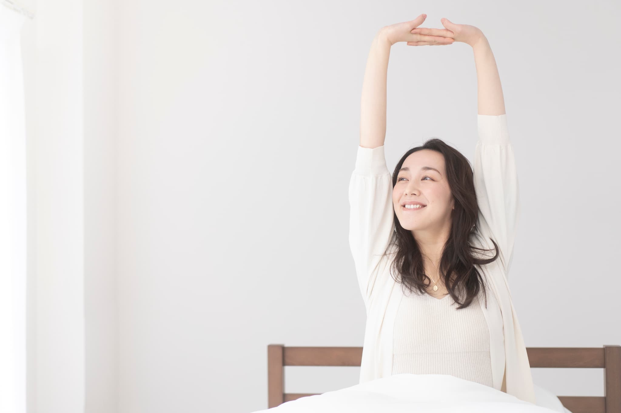 規則正しい生活を送る女性