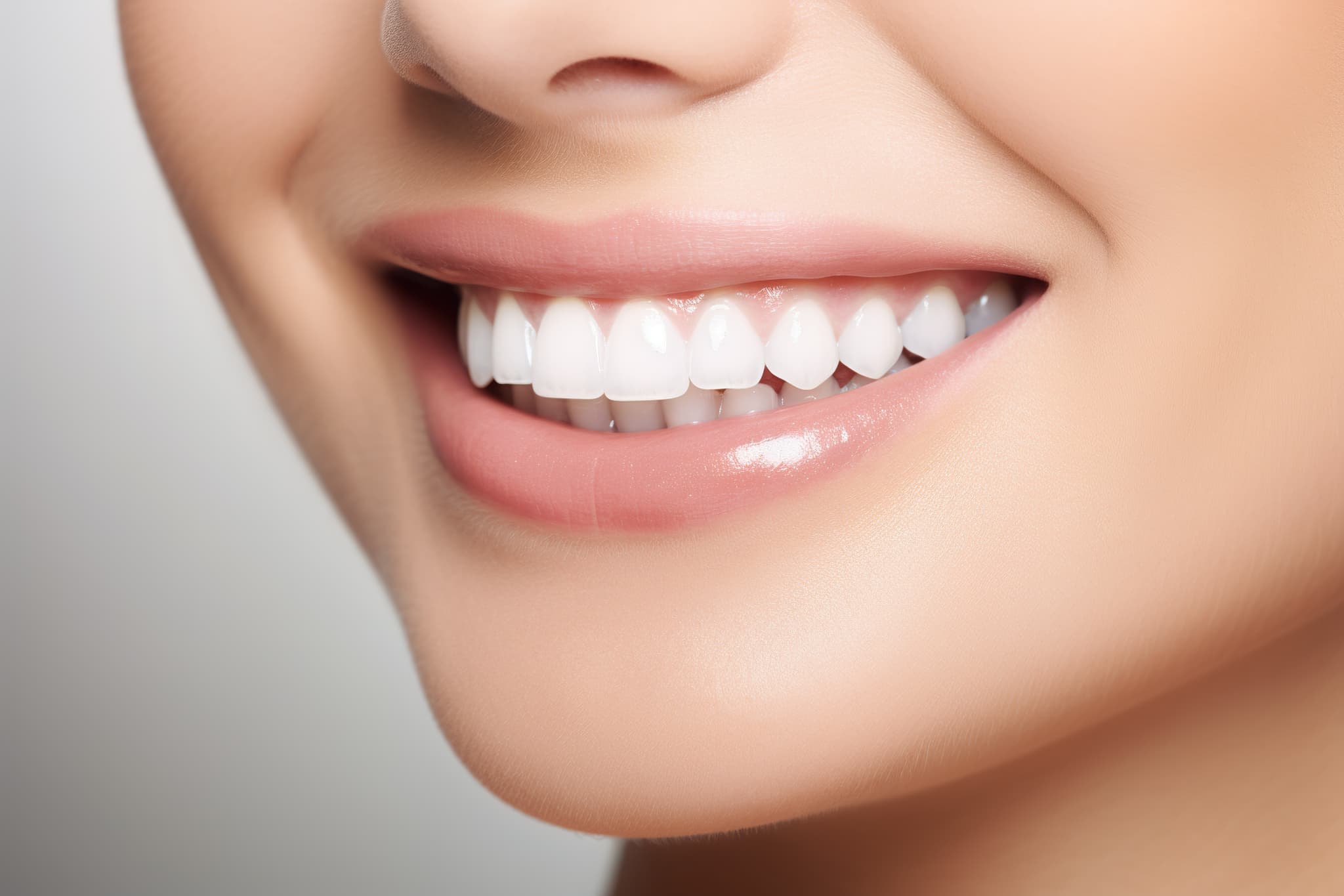 女性の口元のアップ