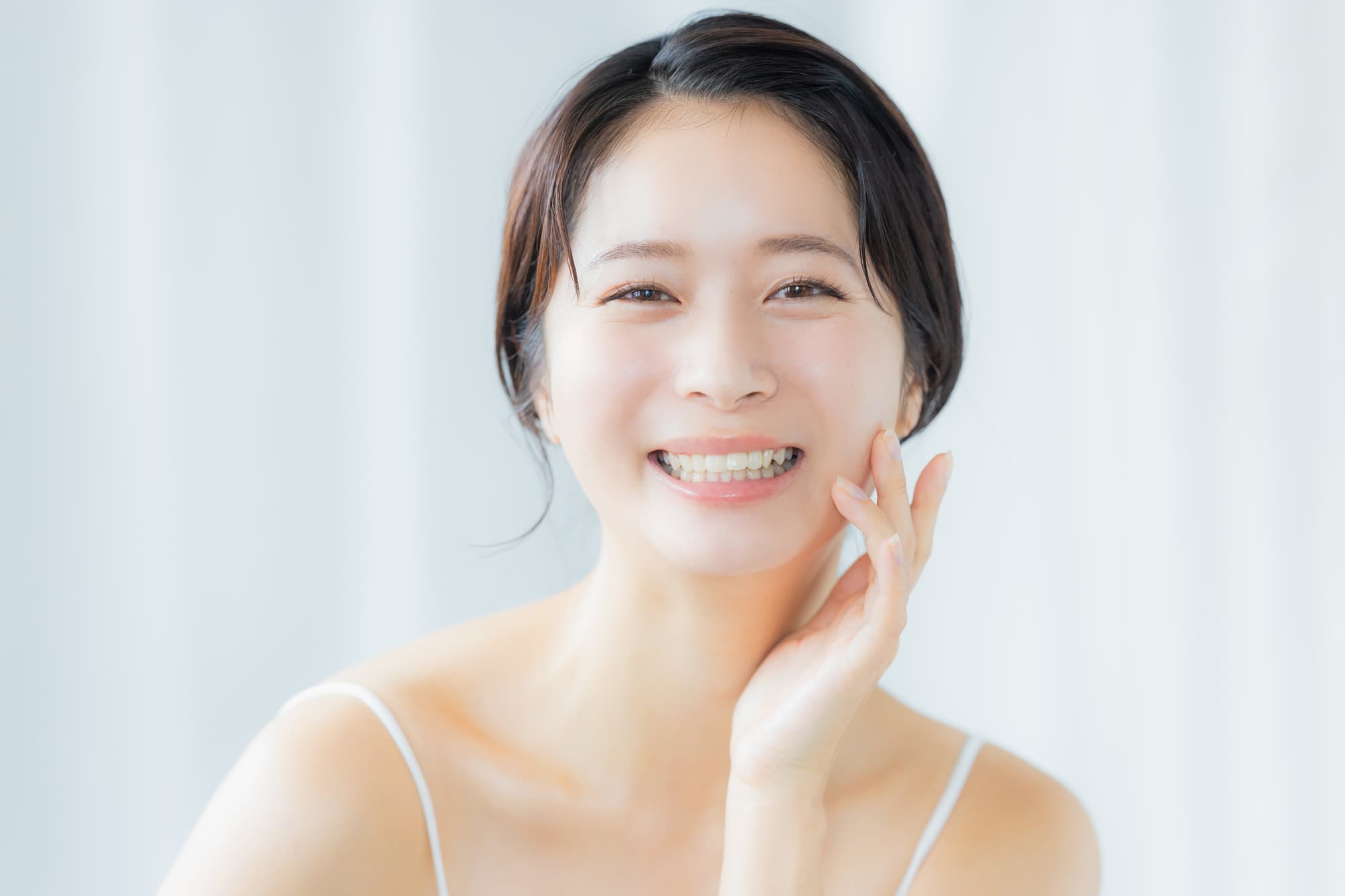 ホワイトニング治療を受けた女性