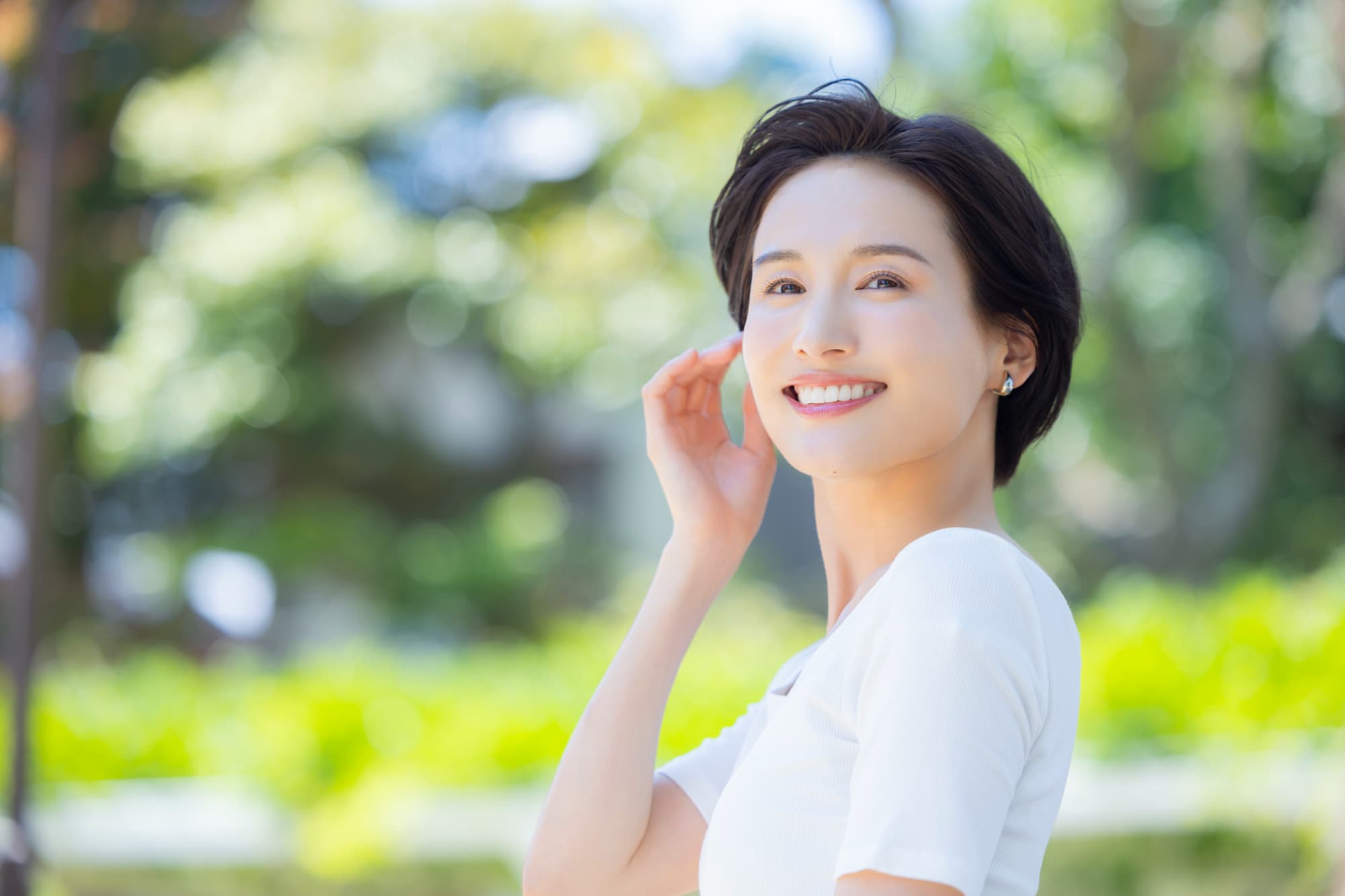 嚙み合わせを改善した女性