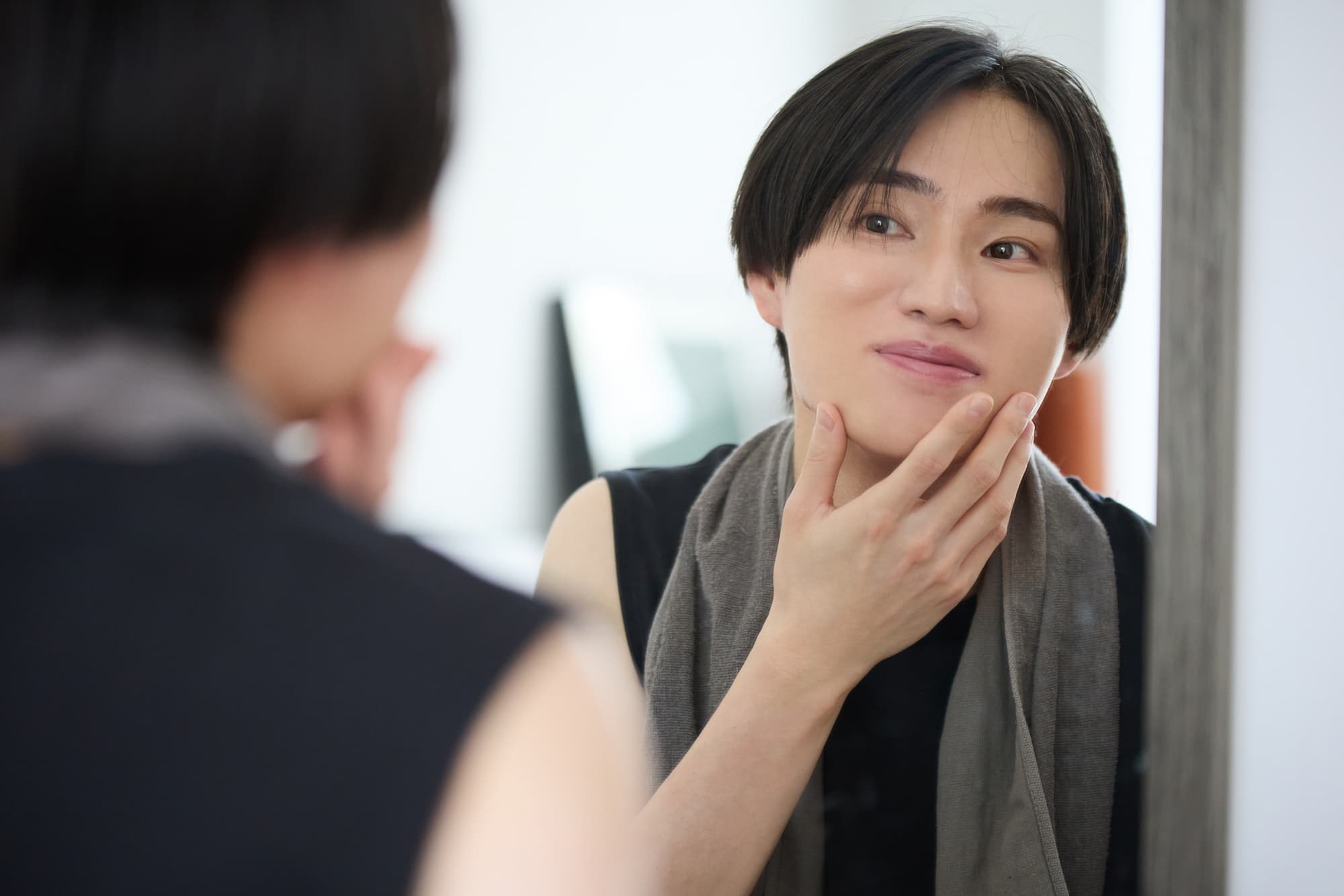 嚙み合わせを改善したことで顔のバランスが良くなった男性