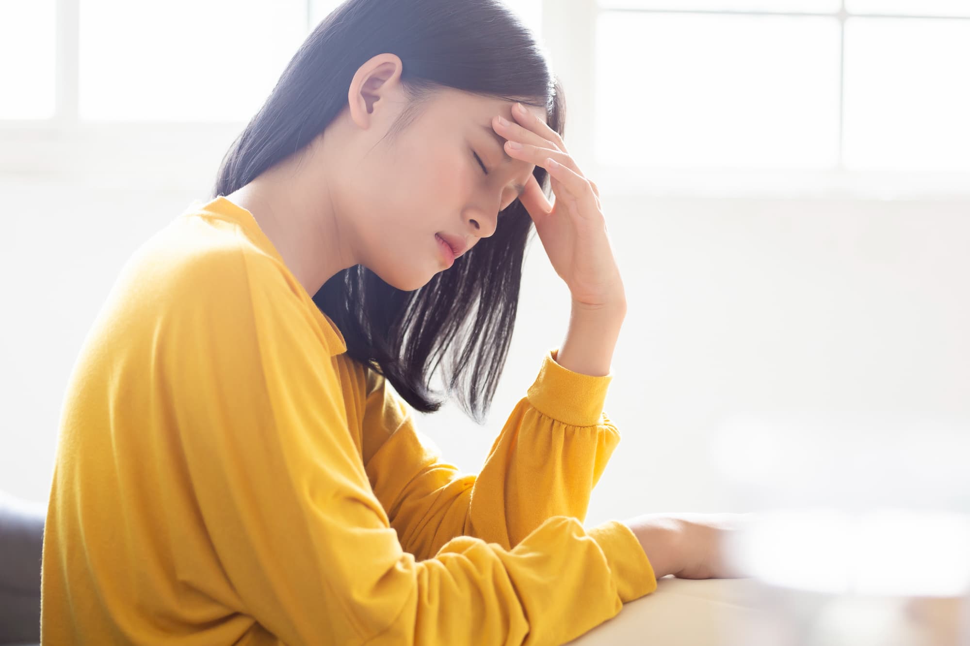 体調が悪いと感じる女性